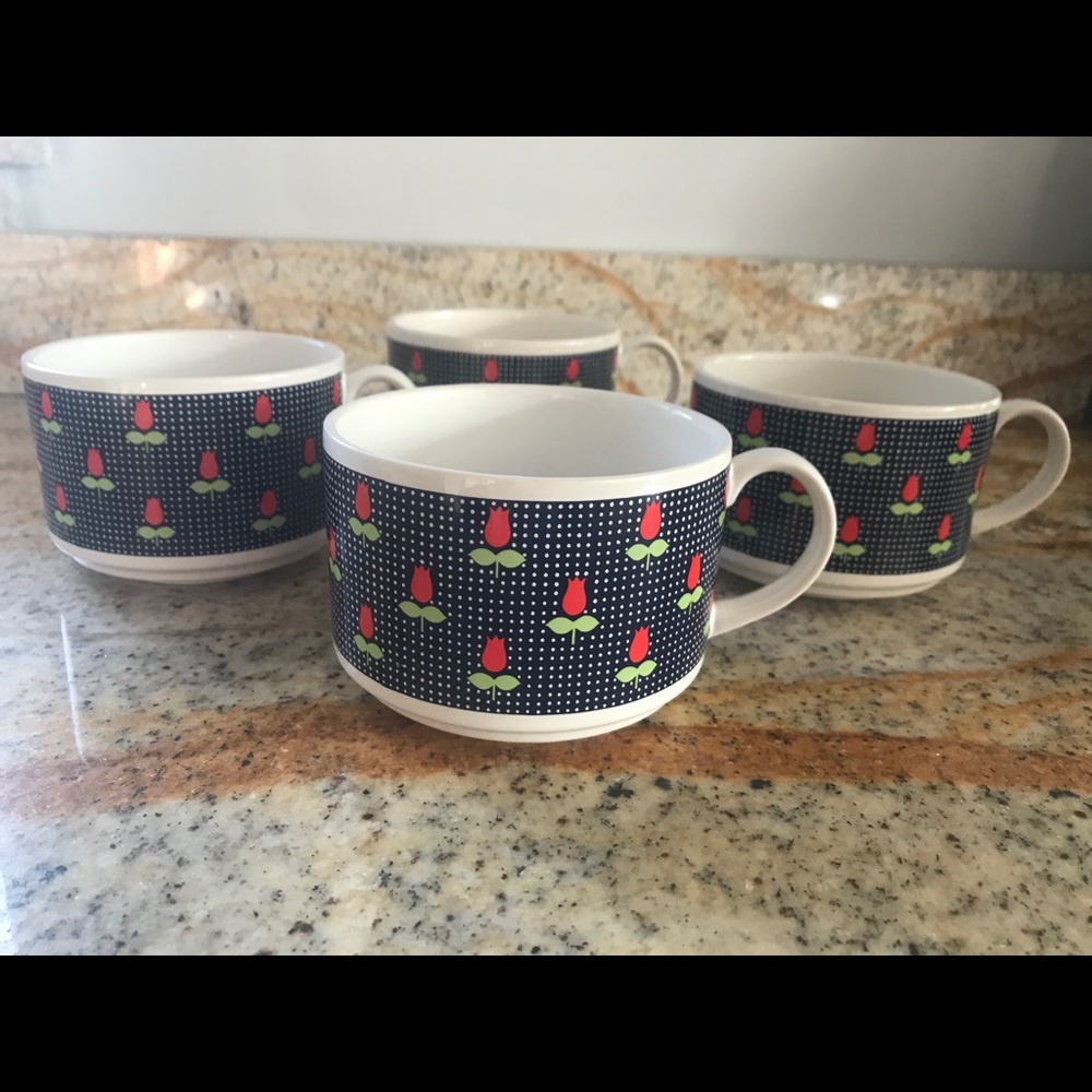 4 New VINTAGE Lord & Taylor Bowl/Mugs
